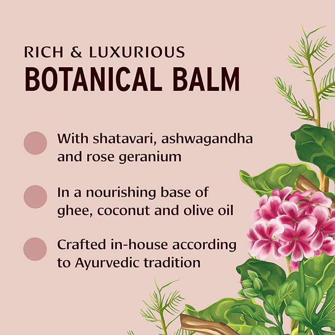 Banyan Botanicals Beauty Balm - USDA Certified Organic, 4 oz - Shatavari & Rose Geranium to Moisturize & Soften Skin