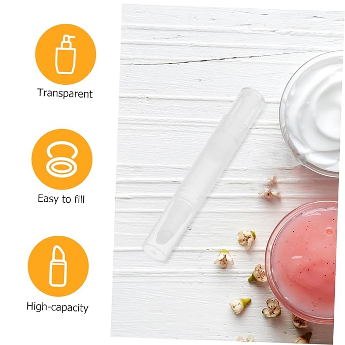 Didiseaon 3pcs Refillable Nail Oil Pen Set 5ML Empty Cuticle Oil Applicator with Tip for Travel and On The Go Nail Care