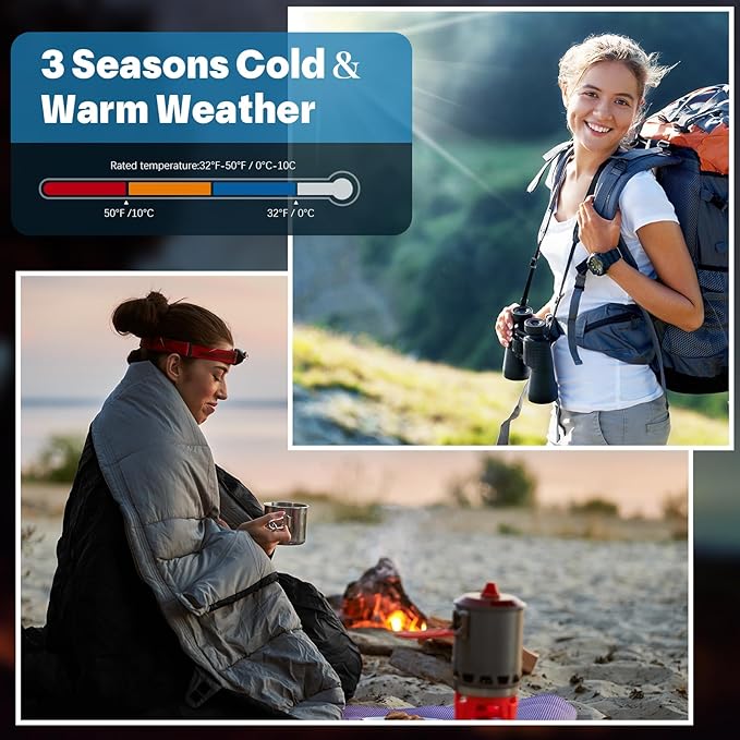 24 Pcs Sleeping Bags for Adults Bulk Lightweight Waterproof Backpacking Camping Sleeping Bag with Compression Sack, Portable Compact for Winter Hiking Outdoor Camping Essential