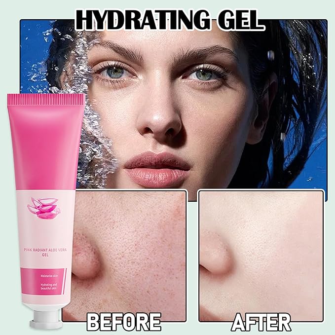 8Pcs Organic Aloe Vera Gel for After Sun Skin Care,Natural Moisturizing Aloe Vera Gel for Face & Body,Easy to Portable Face Moisturizer,Travel Size Pure Vera Aloe Gel for all Skin Types I