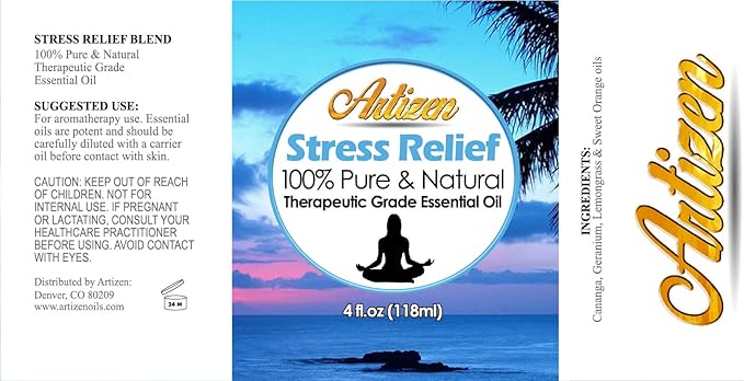 Artizen Blend Essential Oil (100% Pure & Natural - Undiluted) Therapeutic Grade - Huge 4oz Bottle for Aromatherapy, Relaxation - Aromatherapy Essential Oil