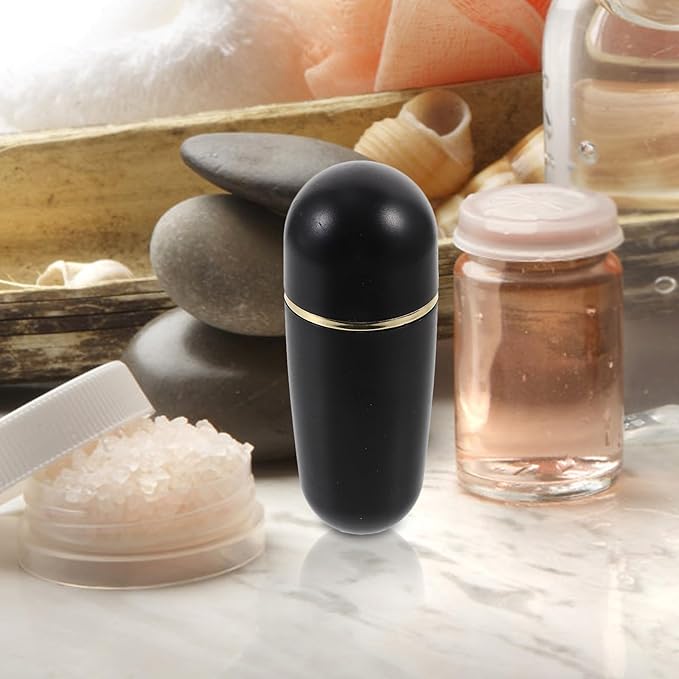 4PCS Volcanic Stone Ball Facial Oil Absorbing Roller, Mini Oil Control Tool for Daily Use, Smooth and Wear-Resistant, Beige, 3.14 * 1.18 * 0.78inch