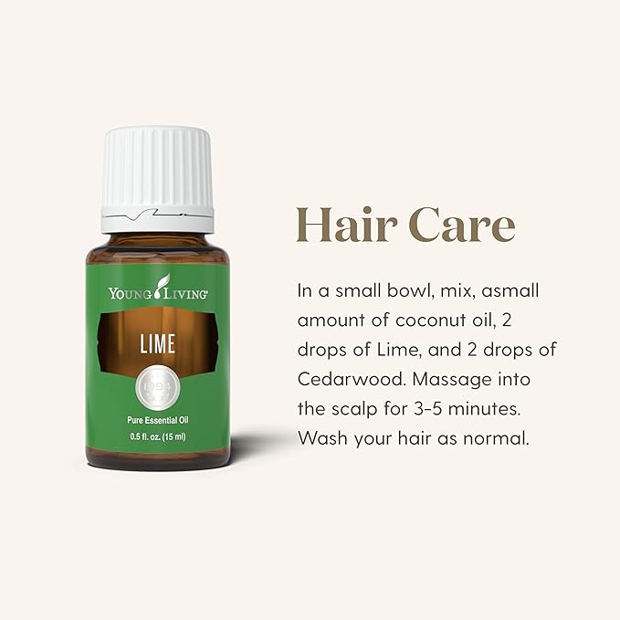 Young Living Lime Essential Oil - 15ml of Pure Aromatherapy Bliss: Awaken Your Senses with a Refreshing Citrus Fragrance - Premium Grade for Diffusion and Topical Use