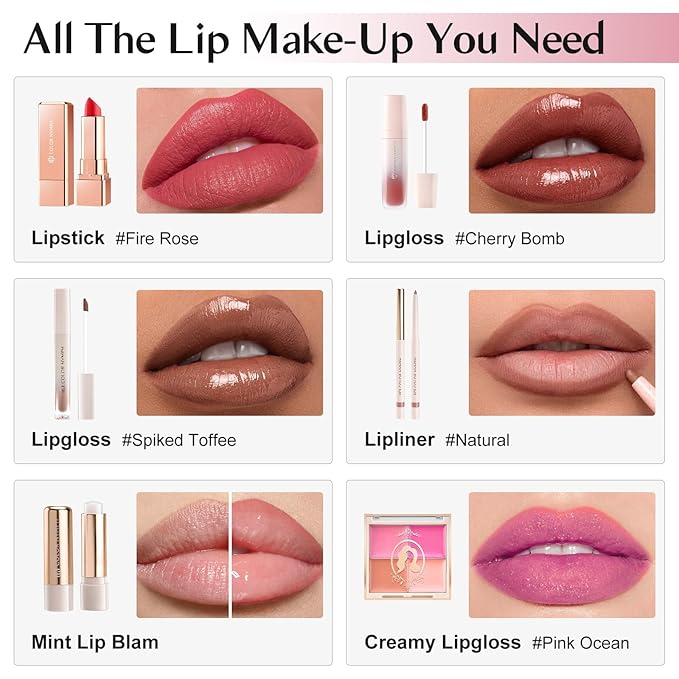 Color Nymph Girls Makeup Kits For Teens, Beginners Makeup Kit All In One Makeup Set For Teenager Full Kit Girls Make Up Kit With Train Case 18 color eyeshadow 4 color glitter & lipgloss - Pink