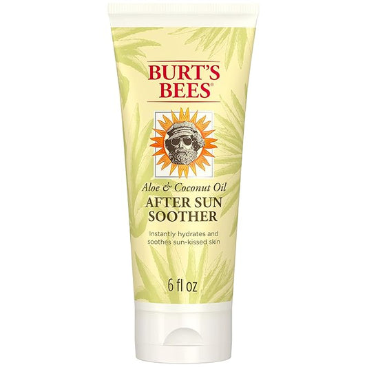 Burt's Bees After Sun Lotion with Hydrating Aloe Vera & Coconut Oil - Summer Essentials, Sunburn Relief, Natural After Sun Soother, 6 oz