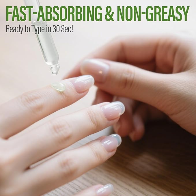 CHUCHU Nail Repair and Growth Serum: Natural Plant Strengthening Serum with Aloe Vera Scent - Nail Cuticle Care for Women Men Home Salon Gift