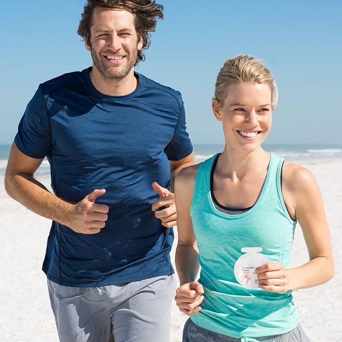 50 Pcs Sunscreen Bulk Mini Travel Size Sunscreen Packets SPF 46+ Summer Party Gifts for Women Girl