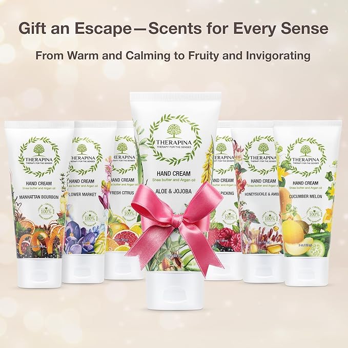 Aromatherapy Hand Cream for Dry Skin – Shea Butter Hand Cream for Women and Men with an Awakening, Long-Lasting Aloe and Jojoba Scent – Vegan Hand Cream Lotion for Dry Skin, 3 Oz.