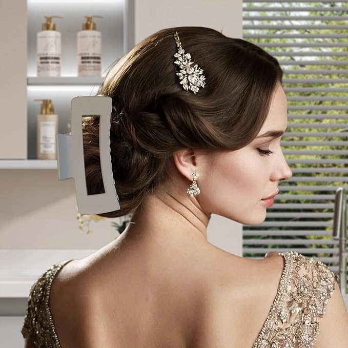 7 Pcs Spa Set, Facial Headband, Spa Headband and Wristband Set, Skincare Headband, College Style Girl Gift, Hair Accessories for Women and Girls（Light Coffee ）