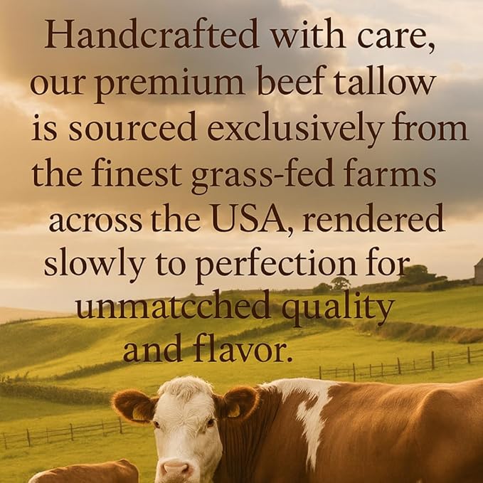 100% Grass-Fed Beef Tallow Balm, Manuka Honey MGO263+, Organic Beeswax & Olive Oil, Beef Tallow for skin,Handmade Moisturizer for Dry Skin, Eczema Relief, & Healing Skin(2oz, Vanilla)