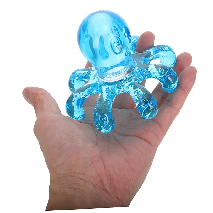 Healifty 2 Pcs Vibration Head Massager Scalp Octopus Head Massage Octopus massage head claw massager Scalp Massagers Handheld Legged Massage elder tool neck