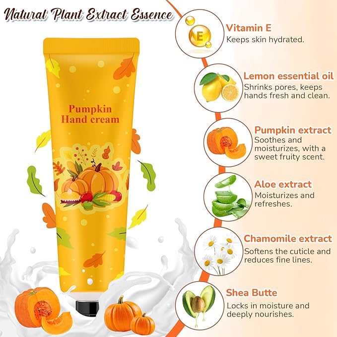 48 Sets a Little Pumpkin Is on The Way Hand Cream Gifts Bulk Baby Shower Hand Cream Travel Size Lotion Bulk Fall Thanksgiving Party Supplies Favors Birthday Wedding for Guest