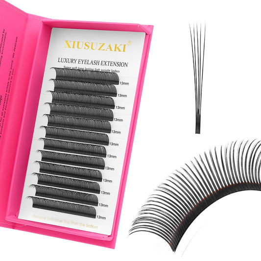 5D Flower Lash Extensions Spikes Lashes 0.07 Matte Black D Curl Lashes 12mm Volume Eyelash Extension Lash Trays Professional Use(5D Flower,0.07-D,12mm)