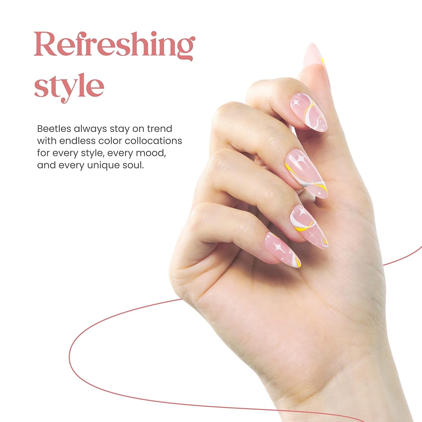 Beetles Gel Nail Polish 15ml Pink Gel Polish Nail Concealer Nude Pink Gel Polish Jelly Gel Nail Polish Skin Tones Soft Natural Pink Gel Polish Soak Off U V LED Nail Lamp Gel Polish