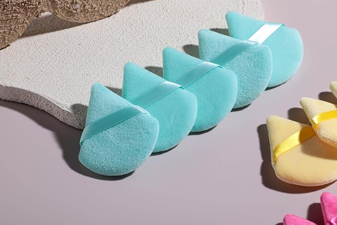 BS-MALL Makeup Sponge Set 20 Pcs – Premium Portable Super Soft Triangle Puff for Flawless Makeup Application,Beauty Cosmetic Applicators For Daily Use (Multicolored)