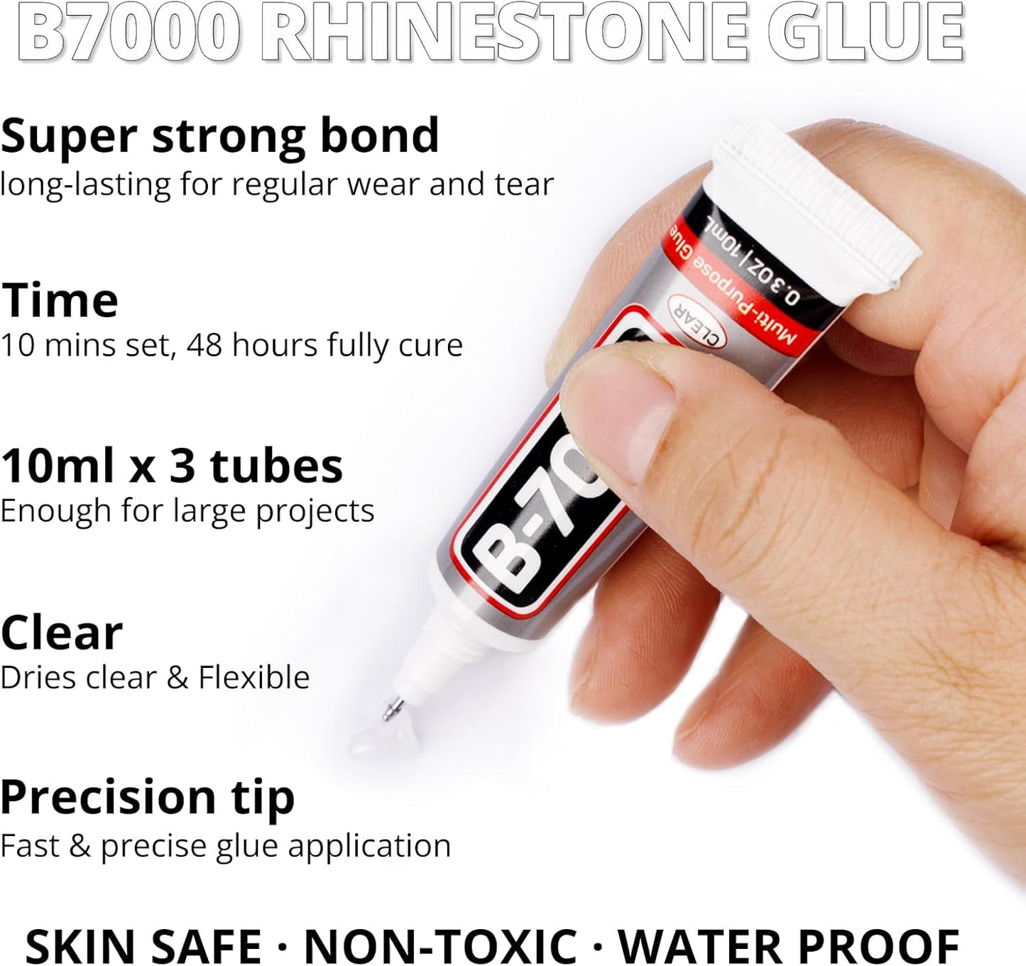 30000Pcs Resin Rhinestones for Crafting Bedazzling, Transparent See-through Clear Flatback Gems Crystal for Crafts Clothing Clothes Shoes Fabric Tumbler, Flat Back Jewels Various Sizes with b7000 Glue