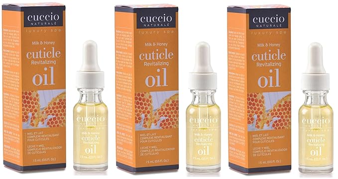 Cuccio Milk & Honey Cuticle Revitalizer Complex Oil 0.5 oz (3 Pieces)