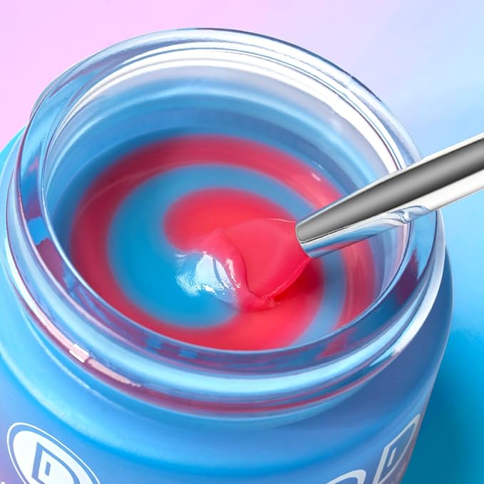 Blueberry Lip Sleeping Mask Overnight -Original Dual-Color Lip Balm for Softer and Smoother Lips, Intensive to Nourish and Hydration Reduce Fine Lines for Dry Cracked Skin - 0.42 Fl Oz