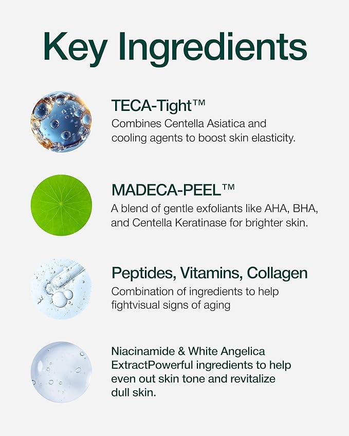 CENTELLIAN 24 Madeca Mask (Pore Tightening, 20pc) + Double Tightening Ampoule Pad (5.58fl oz x 60 pcs) - Korean Skin Care for Pore Minimizing, Sebum Control, Hydration & Exfoliation with Niacinamide