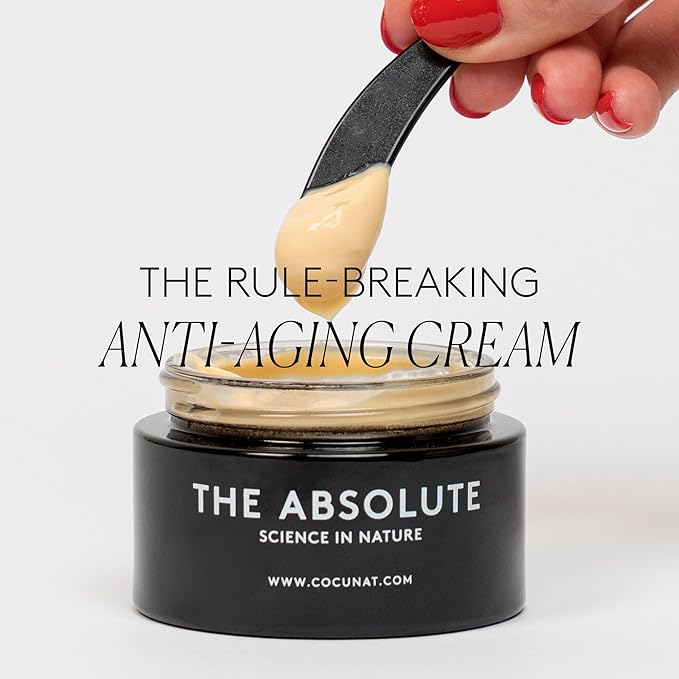 COCUNAT - The Absolute - Anti-Ageing Face Cream - with Hyaluronic Acid - Works on Wrinkles, Blemishes, Firmness and Radiance - All Skin Types - Deeply Nourishing - 50ml
