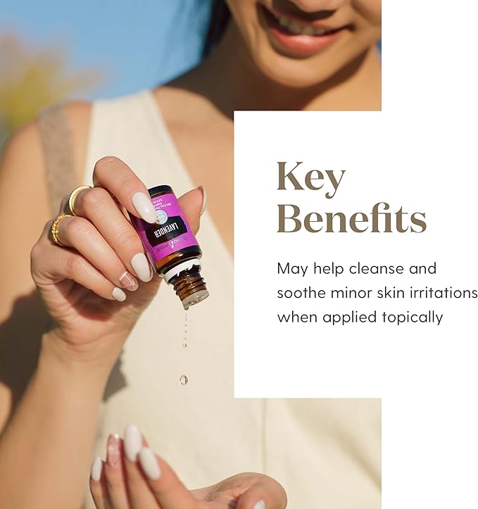 Young Living Lavender Essential Oil | 15ml | Relaxing Aromatic Blend | 100% Pure Essential Oil for Diffuser & Topical Use | Ideal for Home Fragrance