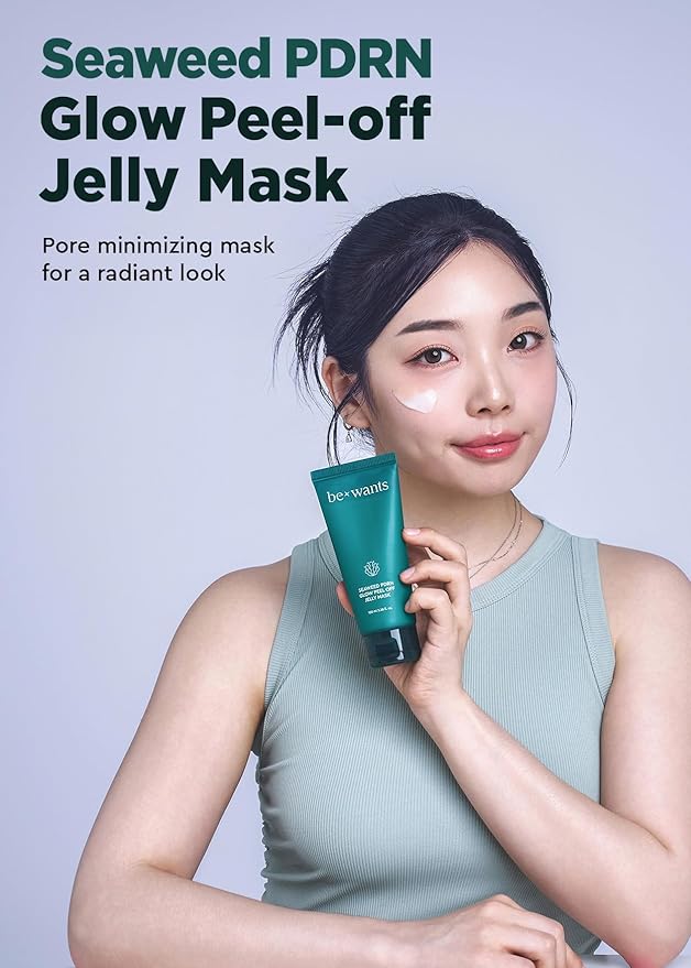 Bewants Seaweed PDRN Peel-Off Wrapping Jelly Mask 3.38 fl oz | Exfoliating Facial Mask with AHA BHA & Niacinamide | Pore Minimizing | Smoother Skin Texture | 1 Pack