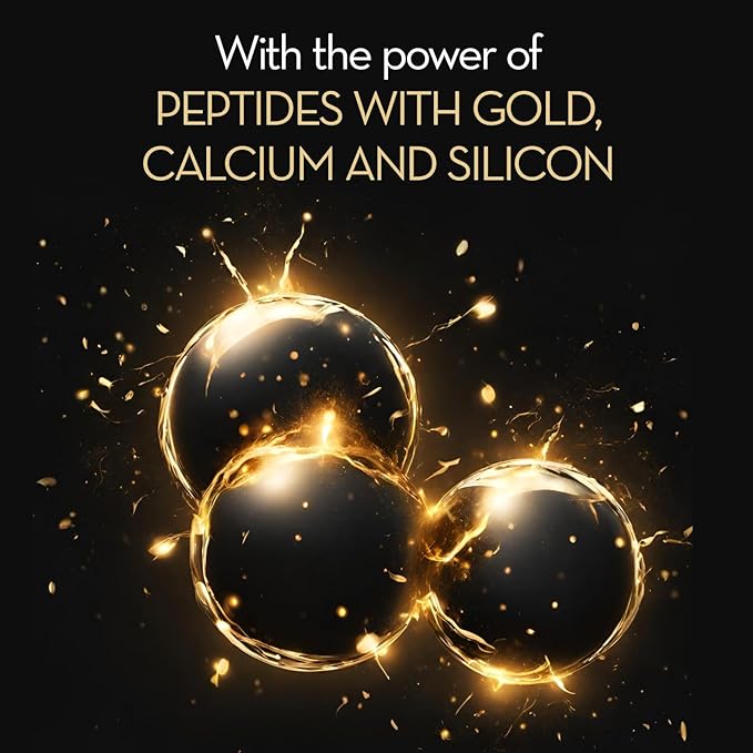 Cicatricure Gold Lift Anti-Aging Night Cream for Face, with Peptides, Calcium, and Silicon, offering a lifting effect, nourishment, and facial contour, 3-Pack