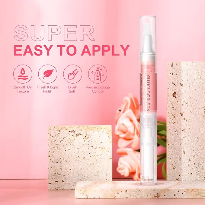 COSCELIA 8pcs Cuticle Oil for Nails Cuticle Oil Pen Bulk for Nail Care Gel Polish Softener and Strengthener Natural Moist Gel Nail Nourishment Treatment Manicure Tools DIY Gifts for Women