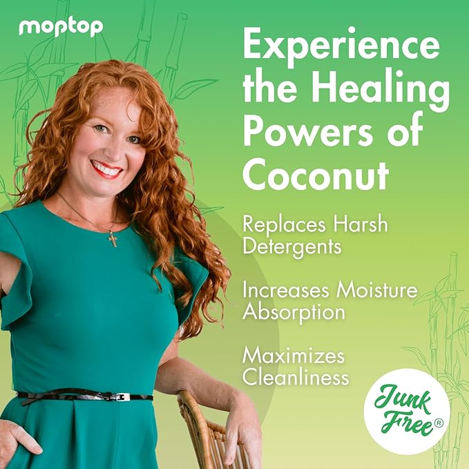 MopTop Gentle Shampoo – Every Day Curly Hair Shampoo, Improves Moisture & Reduces Frizz, Sulfate & Paraben Free Hair Care for Straight, Wavy, Curly, Coily Hair (Bamboo, 8oz)