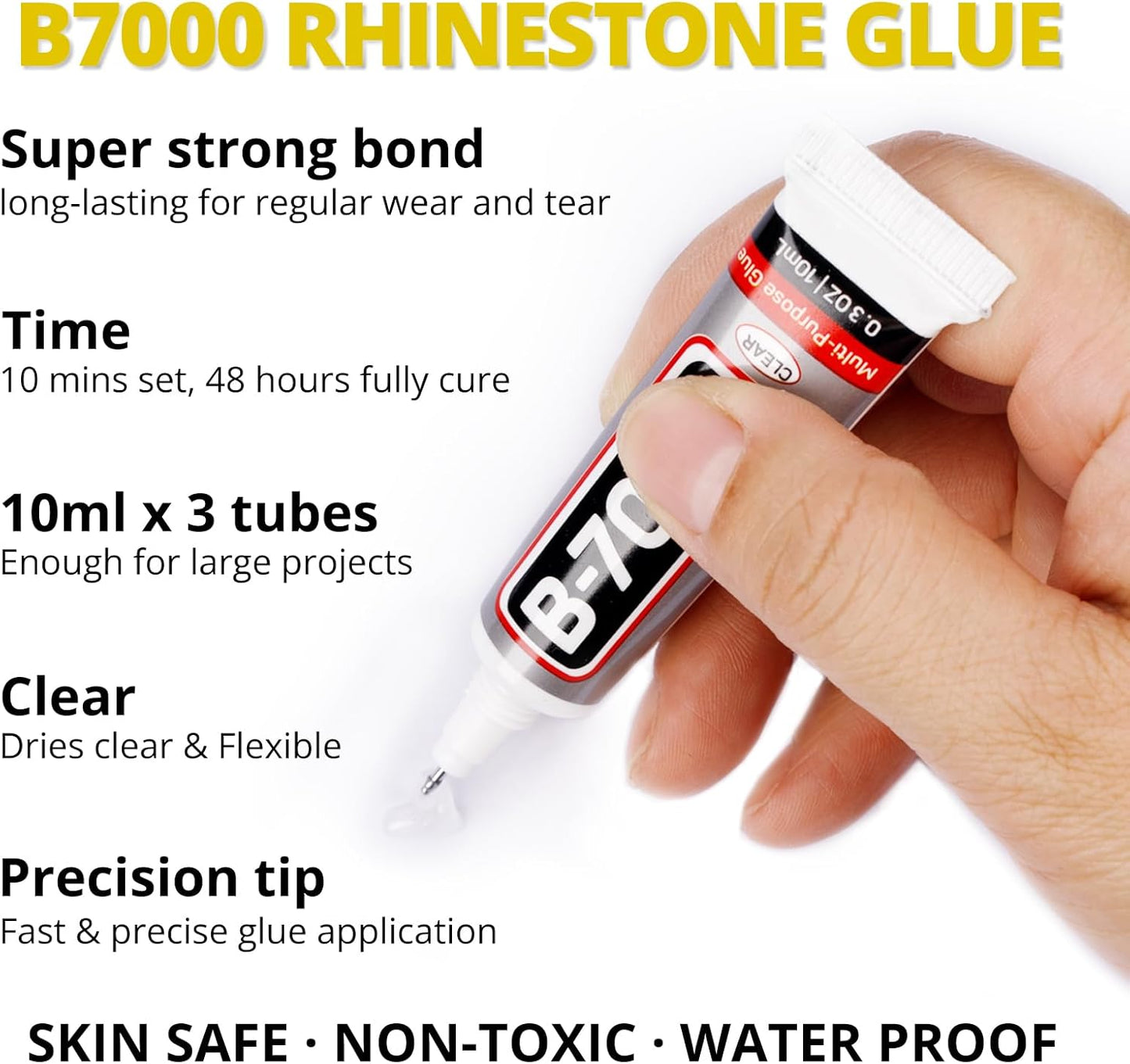 30000Pcs Resin Rhinestones Set for Crafting Bedazzling, Metallic Gold Flatback Gems Jewels for Crafts Clothes Shoes Fabric Outfit Nails Makeup, Flat Back Crystal 2-6mm with b 7000 Glue