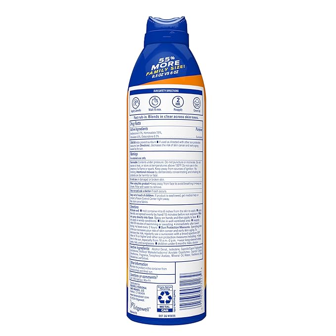 Banana Boat Sport Ultra SPF 50 Sunscreen Spray, 9.5oz | Banana Boat Sunscreen Spray SPF 50, Oxybenzone Free Sunscreen, Spray On Sunscreen, Water Resistant Sunscreen, Family Size Sunscreen, 9.5oz