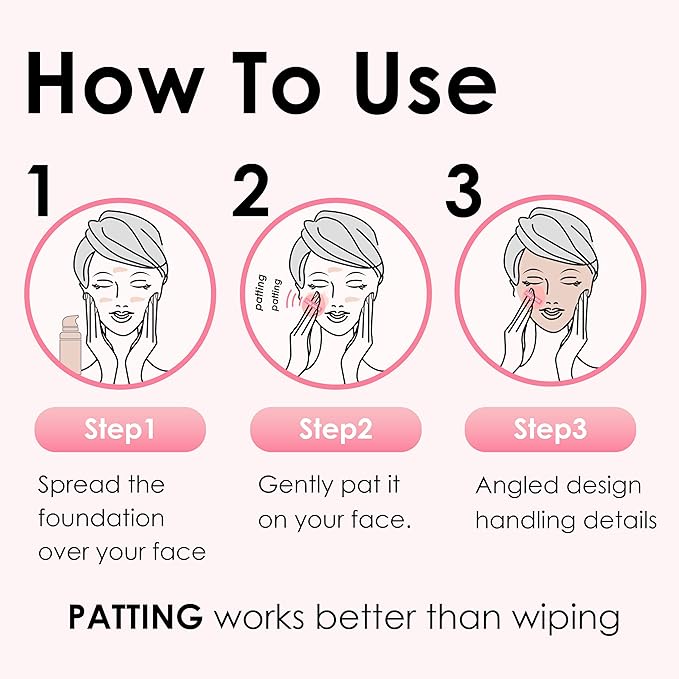 5Pcs Pink Makeup Sponge For Foundation Concealer And Powder, latex free Blender Sponge For Natural And Easy Makeup Soft Long-lasting And Beginner-friendly, Medium