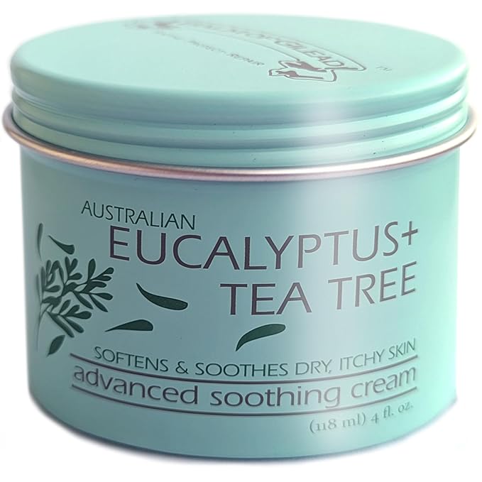 BALM OF GILEAD Foot Cream with Tea Tree and Eucalyptus, Antifungal Cream - Intensive Athletes Foot Treatment for Dry Cracked Heels and Feet, Nail Ringworm Treatment, Body Skin Advanced Soothing Cream