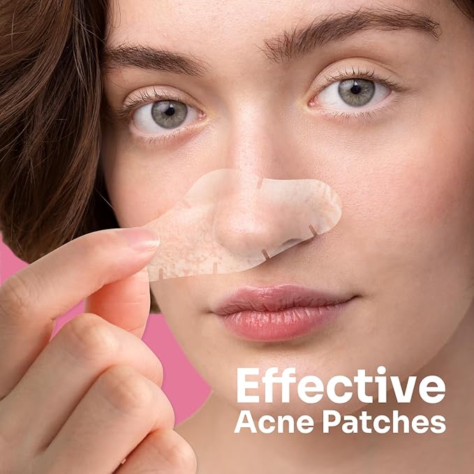 Conkote Acne Patches for Face, Large Pimple Patches to Absorb Acne Gunk from T-Zone, Cheeks, and Chin, Invisible Spot Treatment for Breakouts and Blemishese, 5 Count