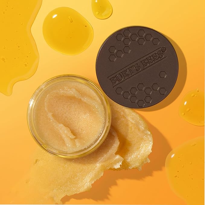 Burt's Bees Conditioning Honey Lip Scrub, Mothers Day Gifts, Exfoliates & Conditions Dry Lips, with Honey Crystals, Use with Overnight Intense Treatment, Natural Origin Care, 0.25 oz.