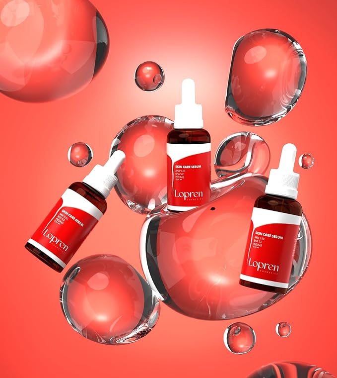 AHA 10% BHA 2% Exfoliating Serum, Skin Smoothing & Pore Refining Facial Serum, Supports a Clearer Complexion, 1 Fl Oz