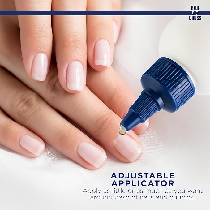 Blue Cross Cuticle Remover Liquid Gel, Cuticle Softener for Nails, Hydrating, Moisturizing, Professional Nail Care for Brittle Hang Nails, Dry Cuticles, Made in USA, 8oz, Eucalyptus/Tea Tree