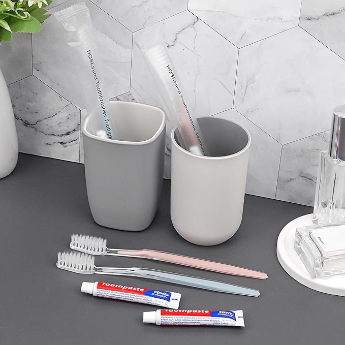 30 pcs Disposable Toothbrushes with Toothpaste Individually Wrapped 2 Colors Bulk Toothbrush and Toothpaste 10g for Homeless,Shelter,AirBnb,Hotel