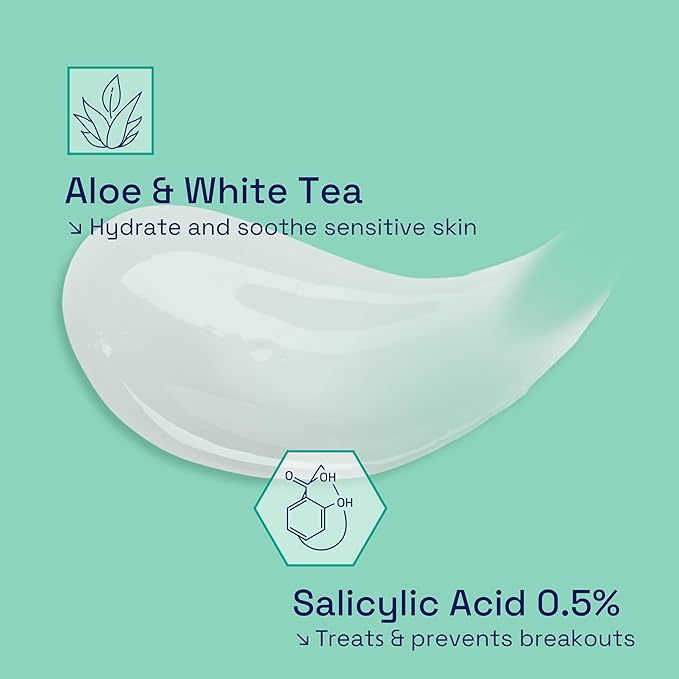 Cetaphil Acne Face Wash, Gentle Clear Clarifying Acne Cream Cleanser with 2% Salicylic Acid, Deep Cleans & Treats Acne Prone Skin, Skin Care for Sensitive Skin, 4.2oz