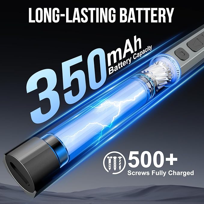 STREBITO Mini Electric Screwdriver, 144-Piece Electric Precision Screwdriver Set Small Power Screwdriver Cordless Rechargeable, Electronic Repair Tool Kit for PC, Computer, Laptop, Phone, RC Drone