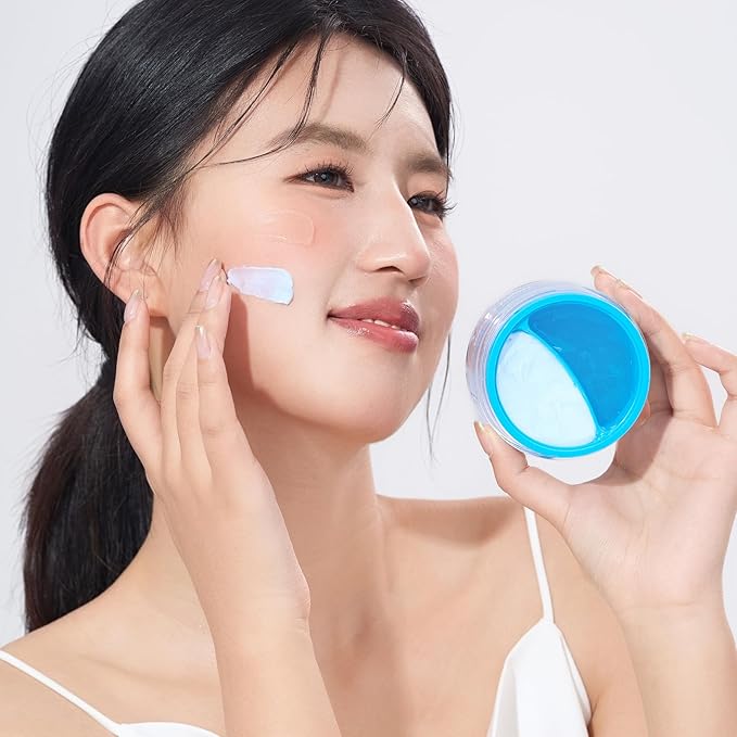 Day/Night Cream Set, Oil-Control Hydro Boost Day Gel with Blue Copper Peptide, Plumping Firming Renewal Night Cream with Panthenol, 2 in 1 Anti-aging Duo for All Skin, 2 * 1.7 Oz