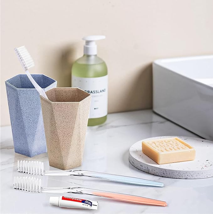 50 Pack Disposable Toothbrushes with Toothpaste, Individually Wrapped Disposable Toothbrushes Bulk Toothbrushes Soft Bristle Manual Disposable Travel Toothbrush Kit