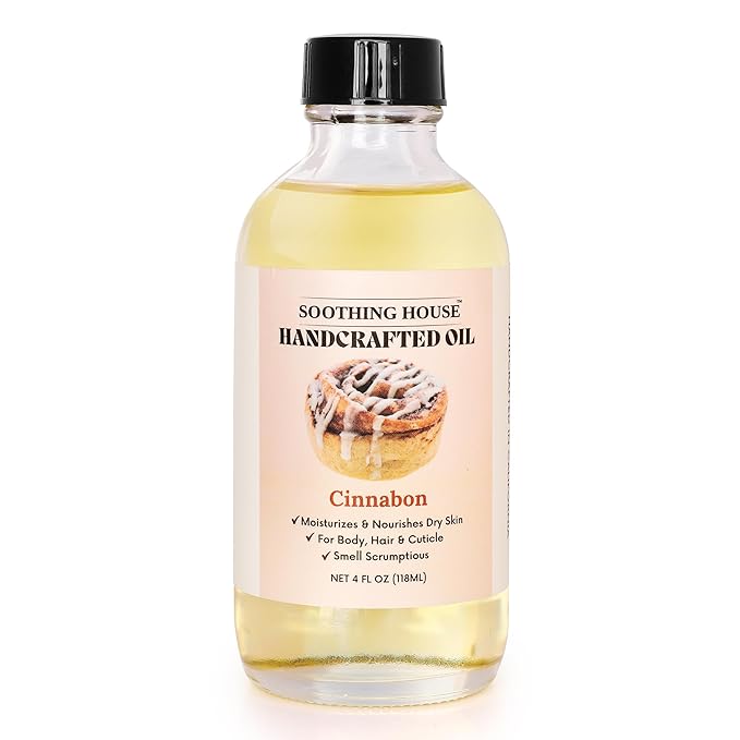 Cinnabon Body Oil - Moisturizing Body Oil for Soft, Smooth, Radiant Glowing Skin (4 fl oz)
