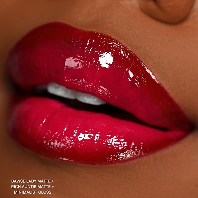 The Lip Bar - Nonstop Liquid Matte Lipstick 2-Pack, Naturalista (Soft Brown) + Rich Auntie (Deep Berry) - High Pigment - One Swipe - Long Lasting - Jojoba Oil & Vitamin E - Vegan - Make Up -.24 fl oz