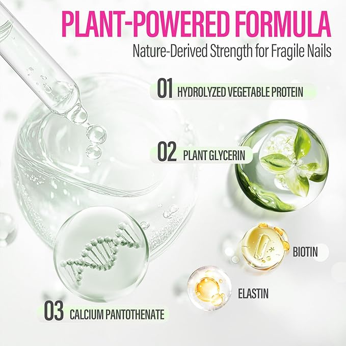 CHUCHU Nail Strengthener and Growth Serum: Natural Plant Repair Serum with Aloe Vera Scent - Nail Cuticle Care for Women Men Home Salon Gift