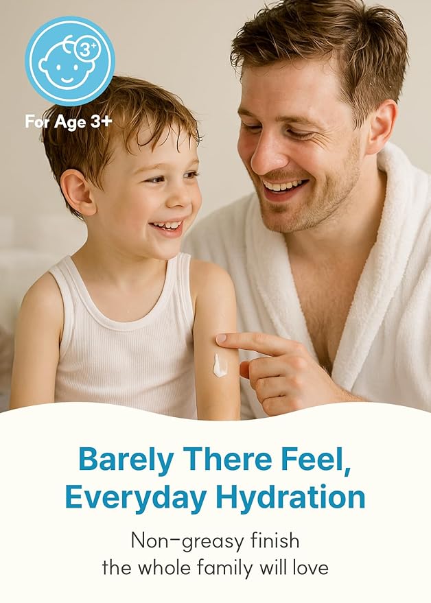 Derma B | Daily Moisture Body Lotion | Body Cream for Dry Skin | Long-Lasting Body Moisturizer for Sensitive Skin | Woody & Powdery Scented | Skincare with Panthenol, Shea Butter | 13.5 fl oz (400ml)