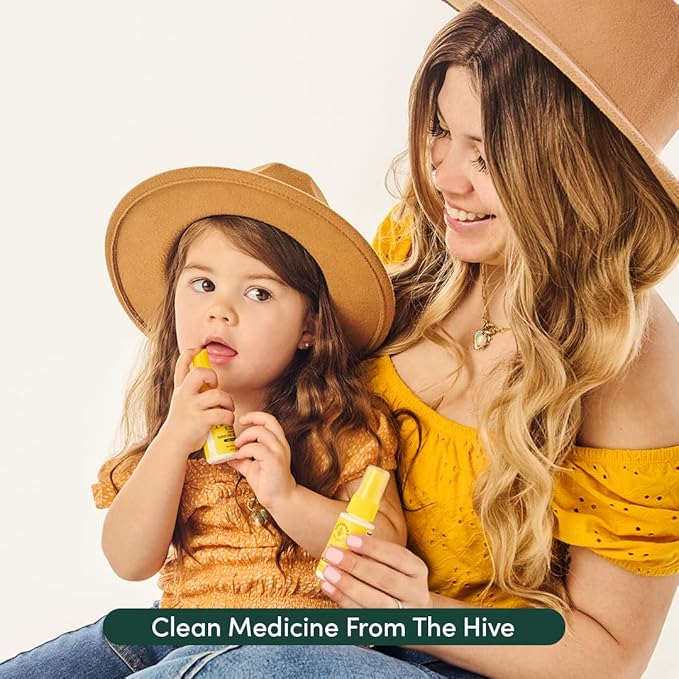 Beekeeper's Naturals Kids Propolis Throat Spray 95% Bee Propolis Extract - Natural Immune Support & Sore Throat Relief, Antioxidants & Gluten-Free, 1.06 oz (Pack of 2)