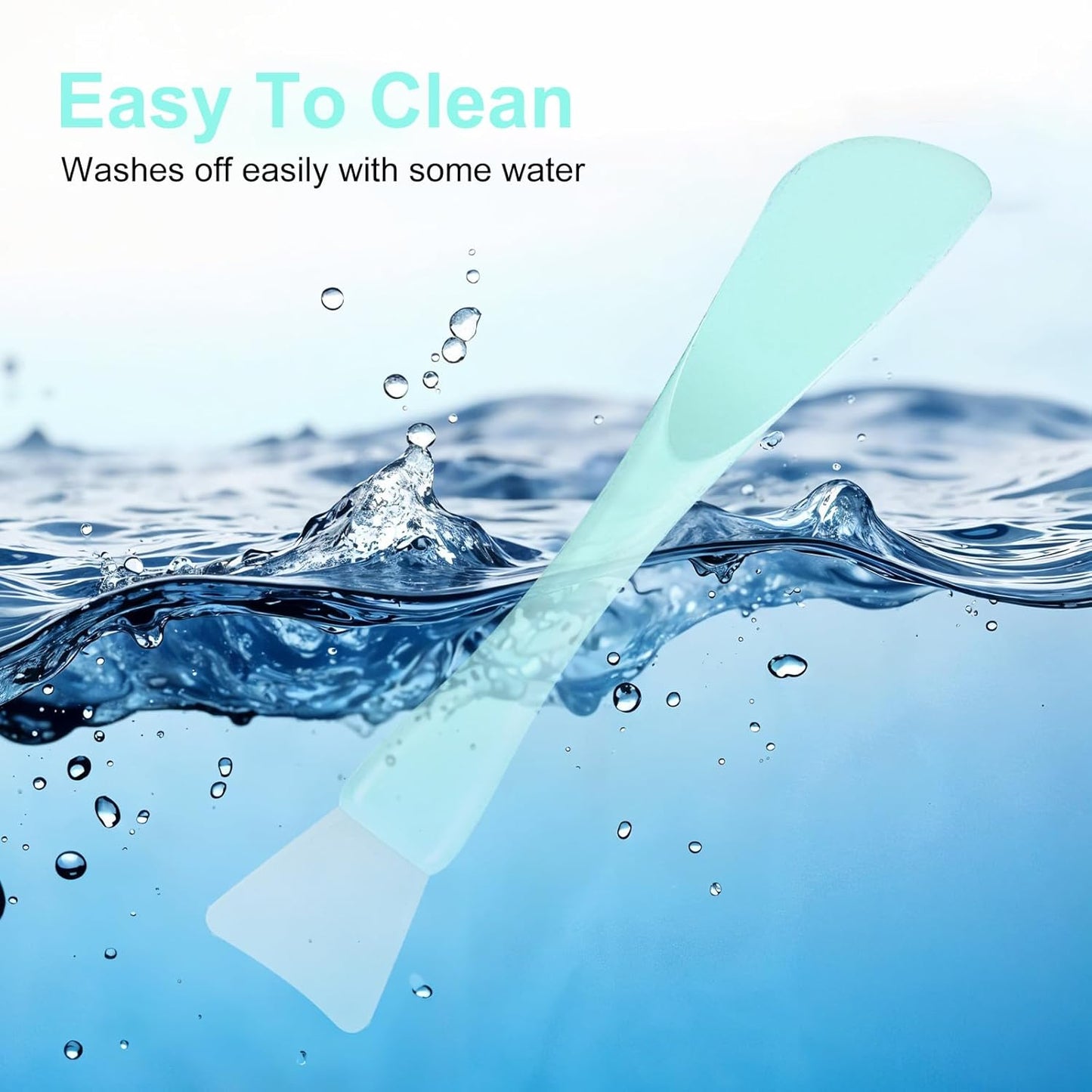 5 Pcs Silicone Face Mask Applicator,Face Mask Spatula,Reusable Double-End Faces Masks Brush Washable Beauty Spatula Comestic Tools for Clay,Cream,Gel,and Mud Facial Masks,Soft Smoothing