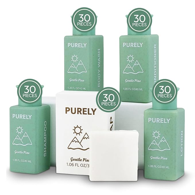 150 piece set | Hotel Soaps and Toiletries Bulk set | Airbnb Essentials for Hosts | Mini Travel Size Shampoo and Conditioner Sets | Bulk Travel Size Toiletries | Homeless Supplies Bulk Amenities