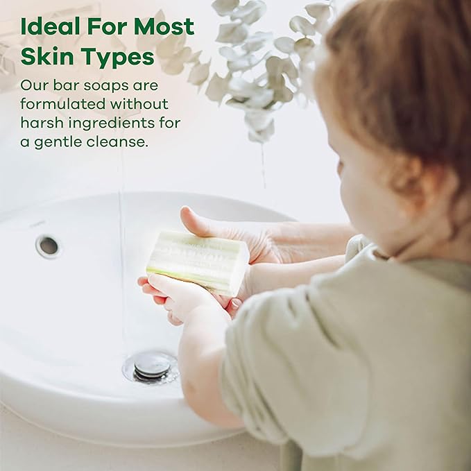 Australian Botanical Soap, 6.6 OZ, Sea Salt and Ocean Minerals, Triple Milled Bars made with a Natural Soap Base and Enriched with Organic Shea Butter, Pack of 8